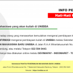 konfirmasi tentang penerimaan mahasiswa baru unibba