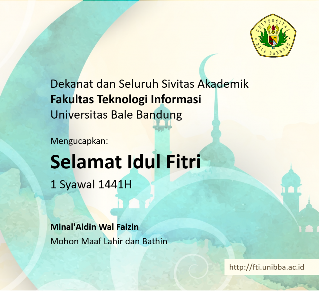 selamat idul fitri 1441H fakultas teknologi informasi unibba
