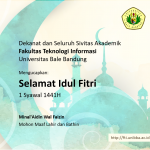 selamat idul fitri 1441H fakultas teknologi informasi unibba